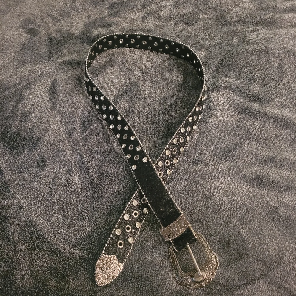 Black Rhinestone Belt with Glitz Belt